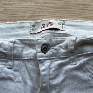 Hollister Super Skinny White Jeans
